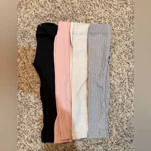 Footless knit leggings